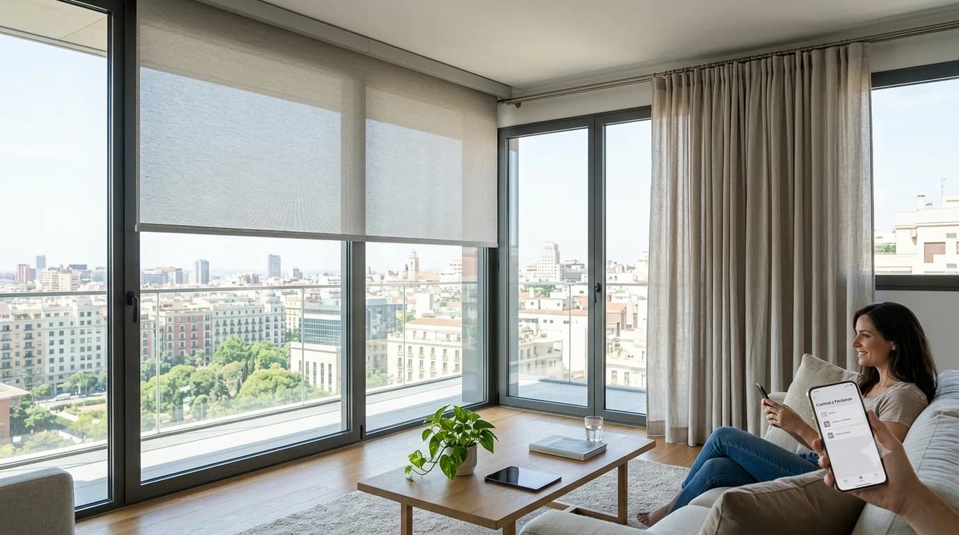 Cortinas y Persianas motorizadas y convencionales